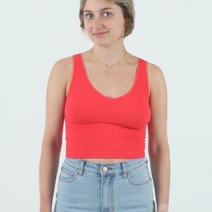 Quiet Storm super soft tank top red